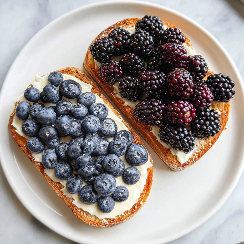 Berry Ricotta Toast with Honey Recipe - Recipe Image