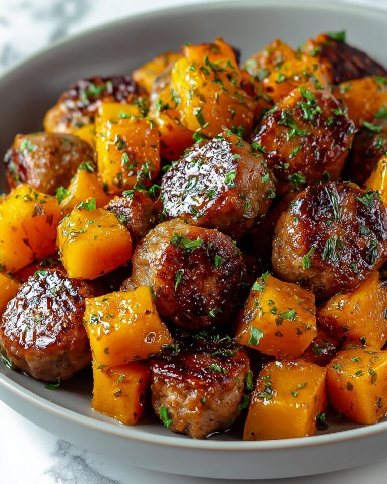 Sausage Sweet Potatoes with Honey Garlic Recipe