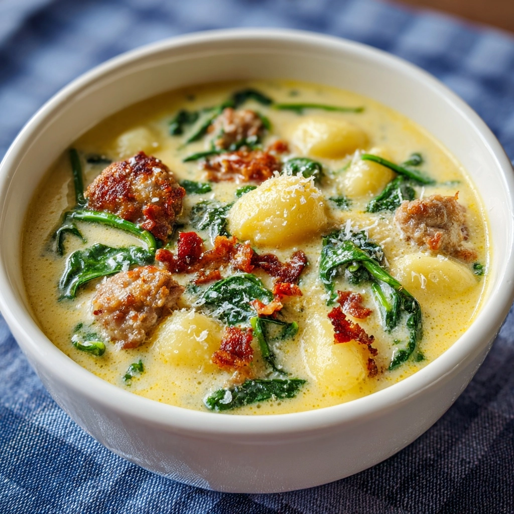 Creamy Parmesan Italian Sausage Ditalini Soup Recipe - Recipe Image