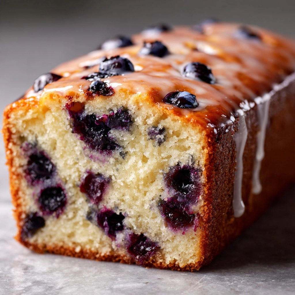 Blueberry Vanilla Bread with Lemon Glaze Recipe - Recipe Image