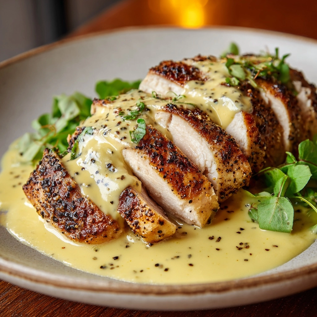 Juicy Baked Caesar Chicken with Parmesan Sauce Recipe - Recipe Image