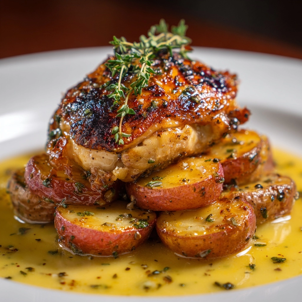 Lemon Greek Chicken and Potatoes Recipe - Recipe Image