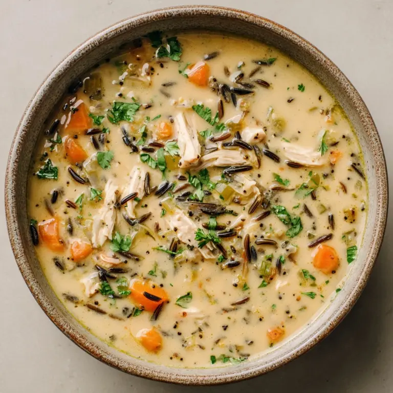 Slow Cooker Creamy Chicken and Wild Rice Soup Recipe