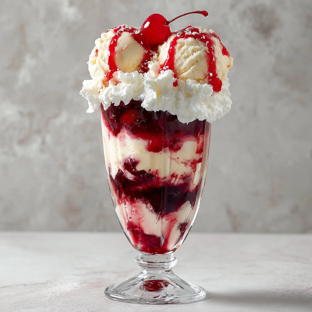 Shirley Temple Ice Cream Float Recipe - Recipe Image