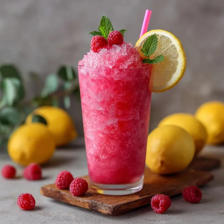 Raspberry Lemonade Slushie: Refreshing Summer Drink Recipe