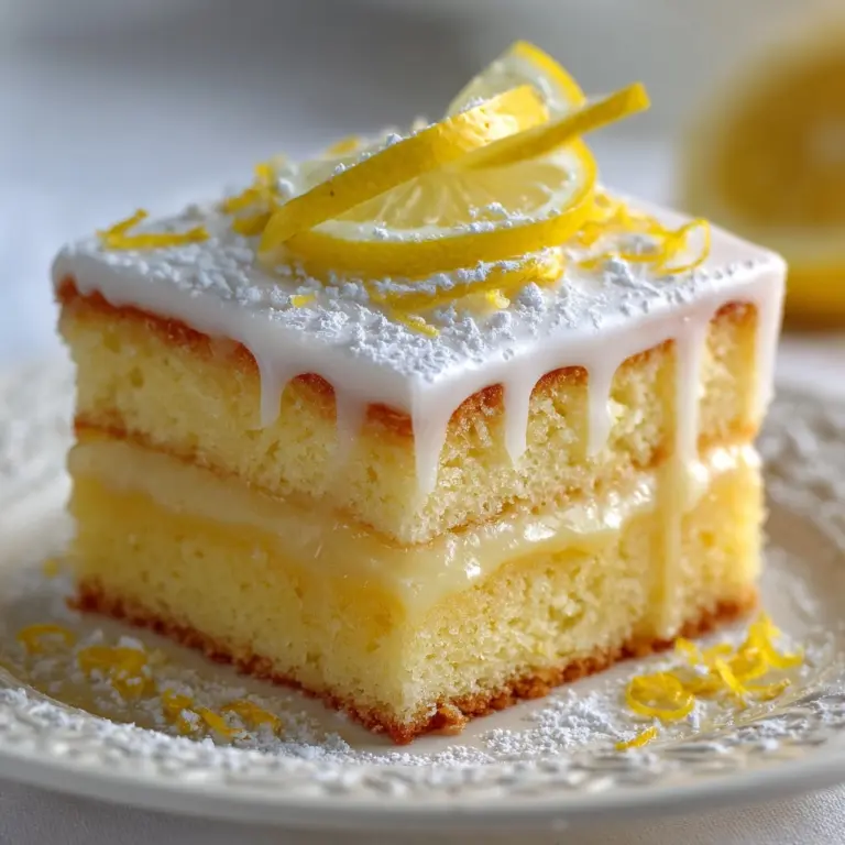 Lemon Gooey Butter Cake Recipe