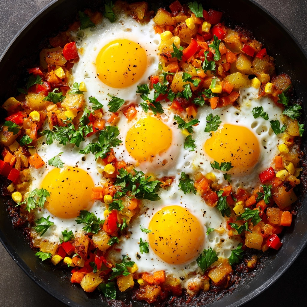Simple Loaded Breakfast Skillet Recipe - Recipe Image