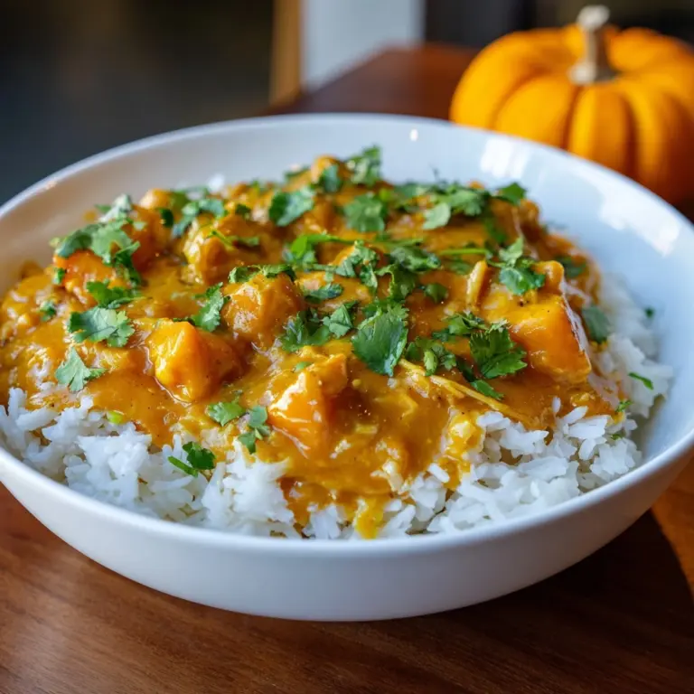 Chicken and Pumpkin Thai Curry Recipe