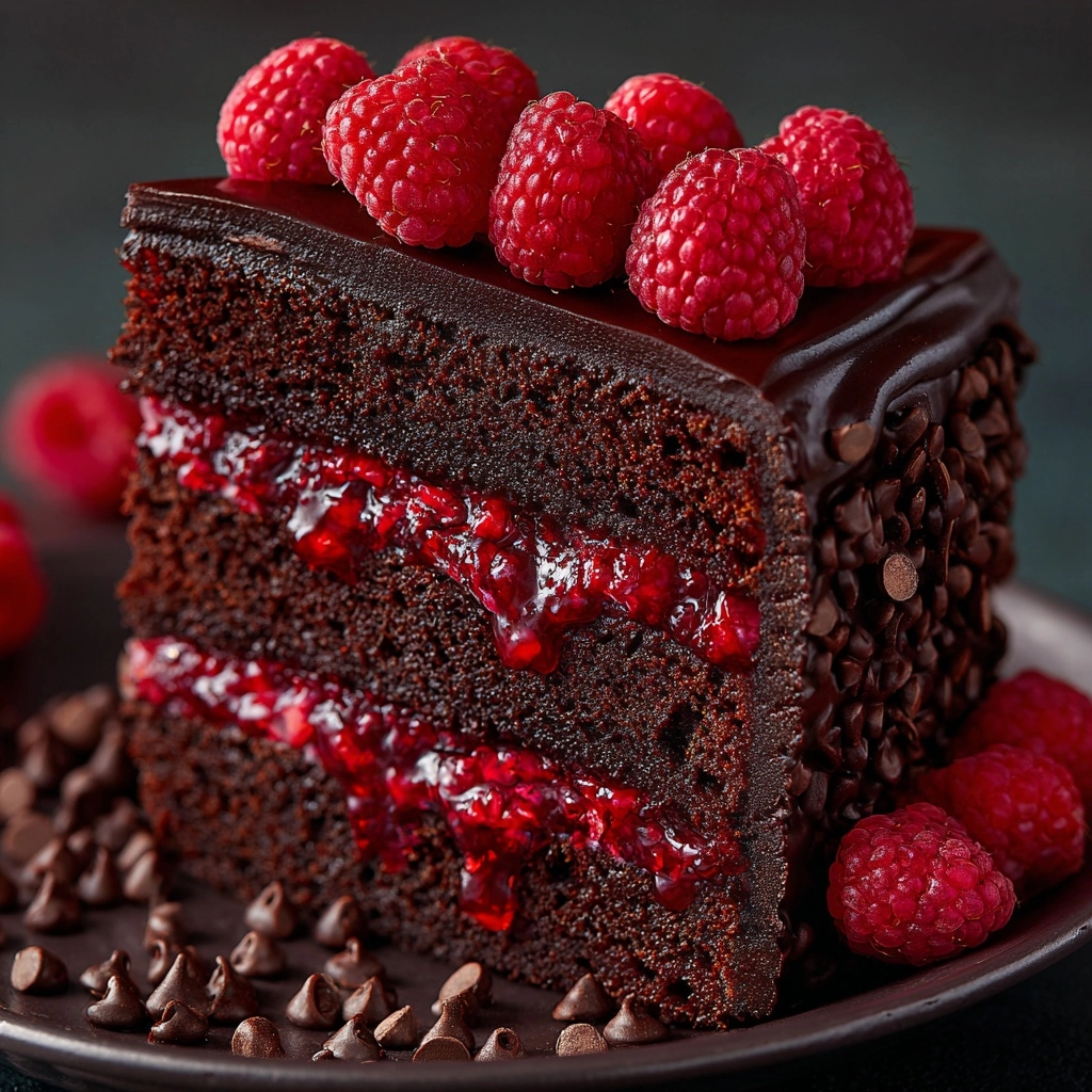 Chocolate Raspberry Cake Recipe - Recipe Image