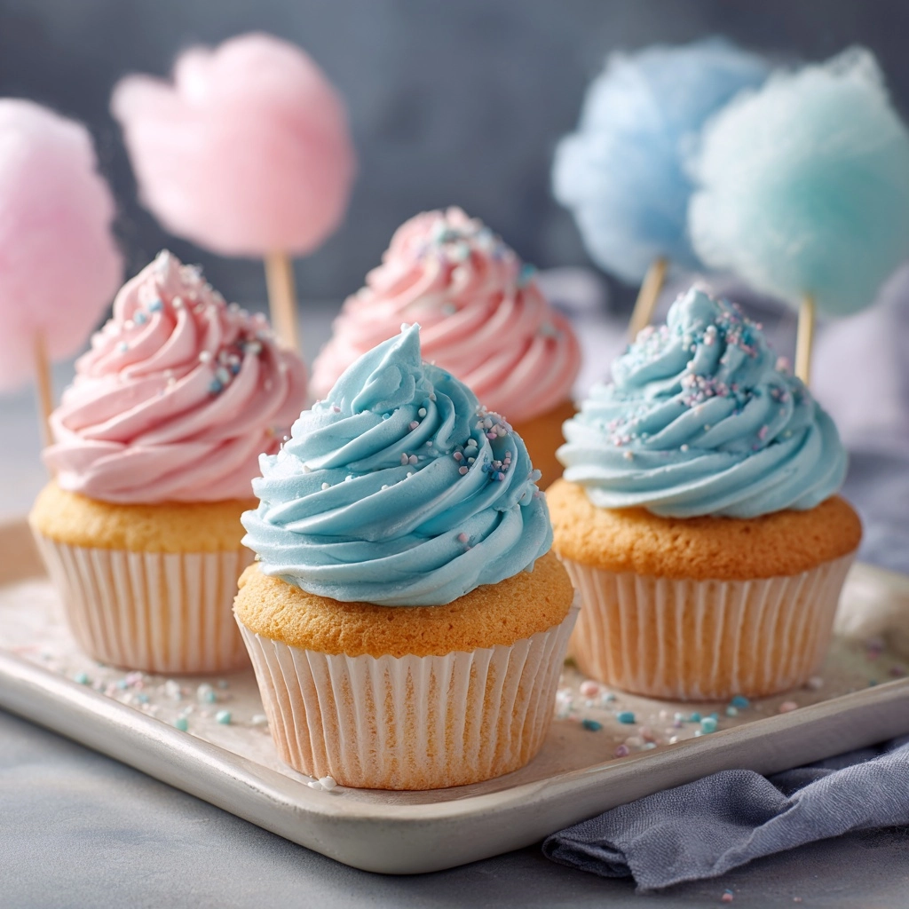 Cotton Candy Cupcakes Recipe - Recipe Image