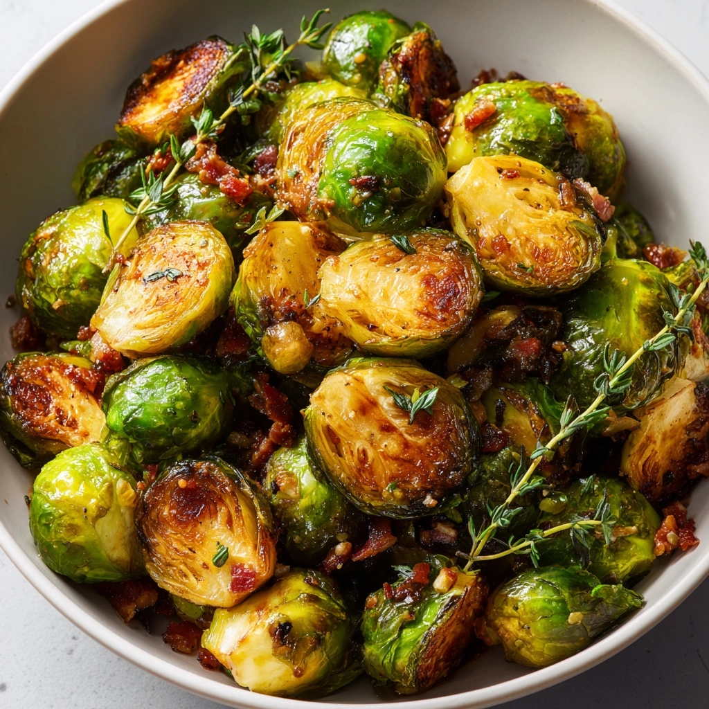 Honey Balsamic Brussels Sprouts: A Deliciously Sweet and Savory Side Dish Recipe - Recipe Image