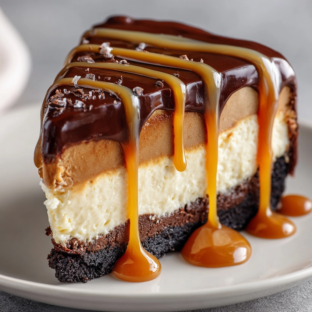 Caramel Brownie Cheesecake Recipe - Recipe Image