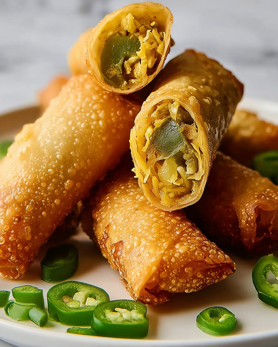 Delicious Jalapeno Popper Egg Rolls Recipe - Recipe Image