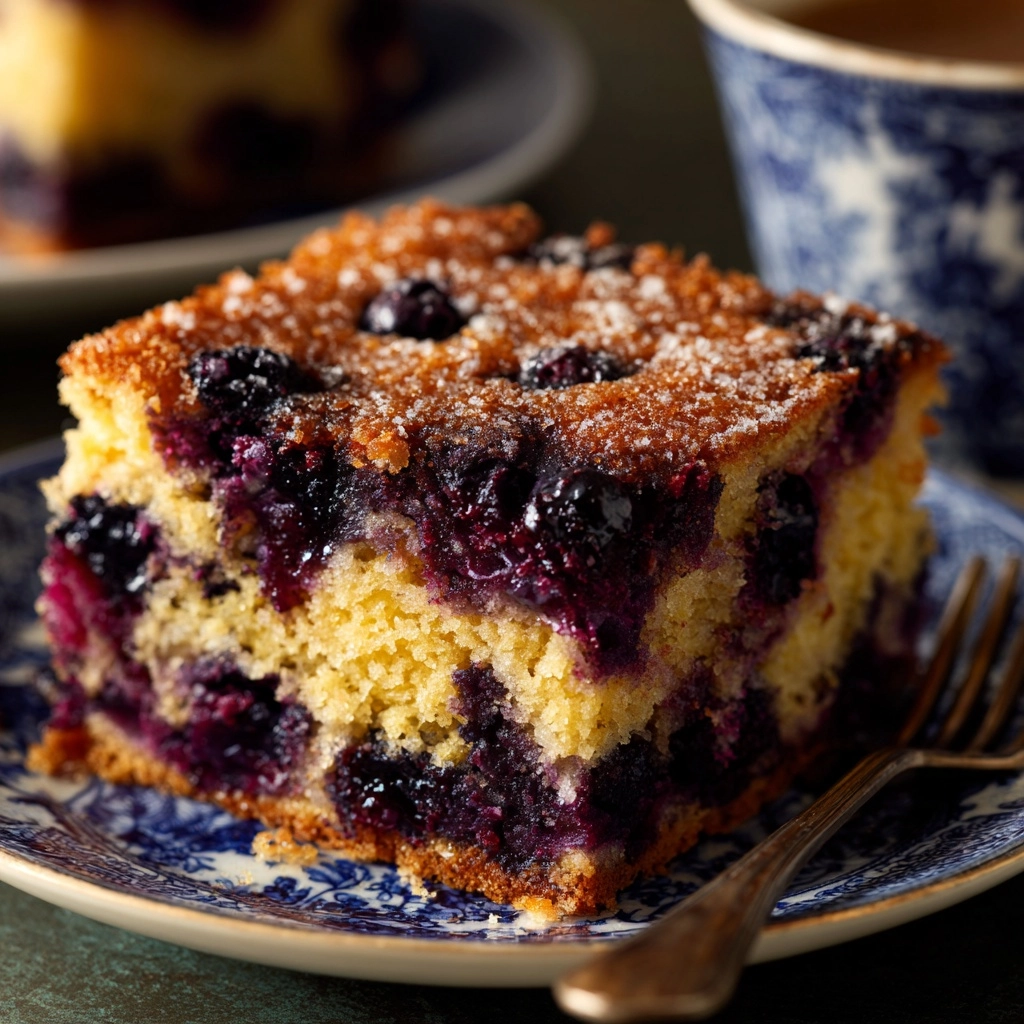 Buttermilk Blueberry Breakfast Cake Recipe - Recipe Image