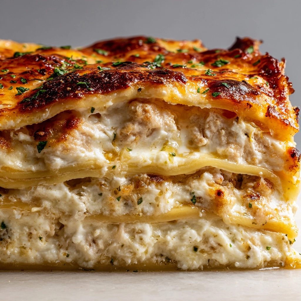 Garlic Butter Shrimp Scampi Lasagna Recipe - Recipe Image