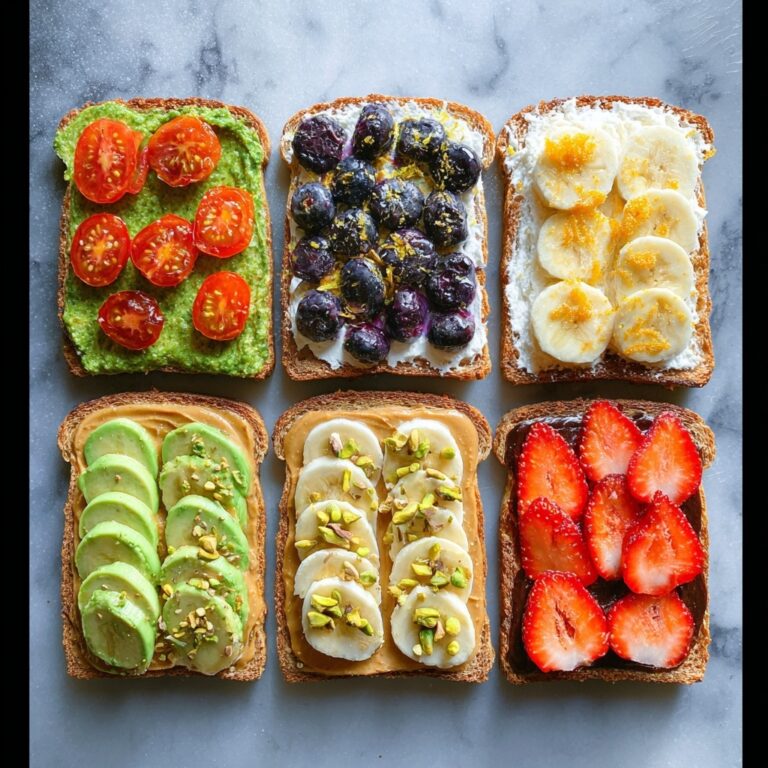 6 Delicious Toasts with Sweet and Savory Toppings Recipe
