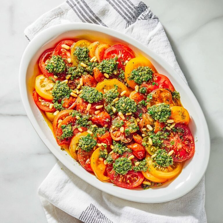 Easy Tomato Salad with Tarragon Pesto Recipe