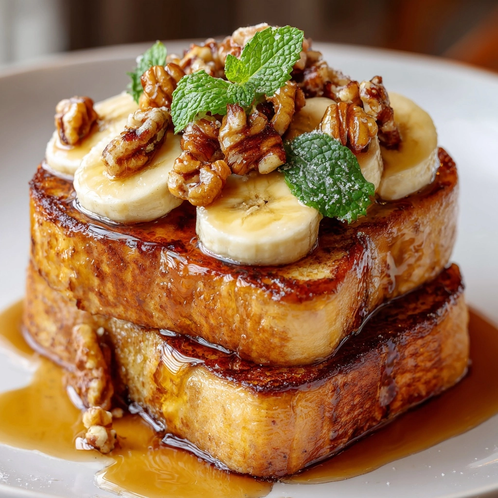 Bananas Foster French Toast with Homemade Banana Bread Recipe - Recipe Image