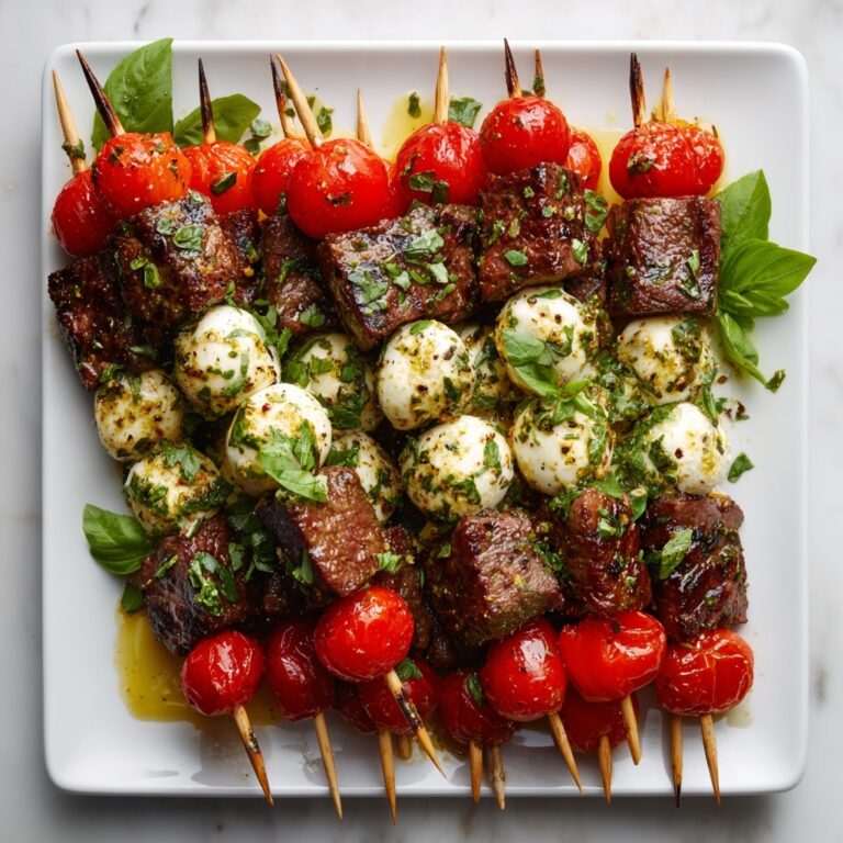 Beef Caprese Skewers Recipe