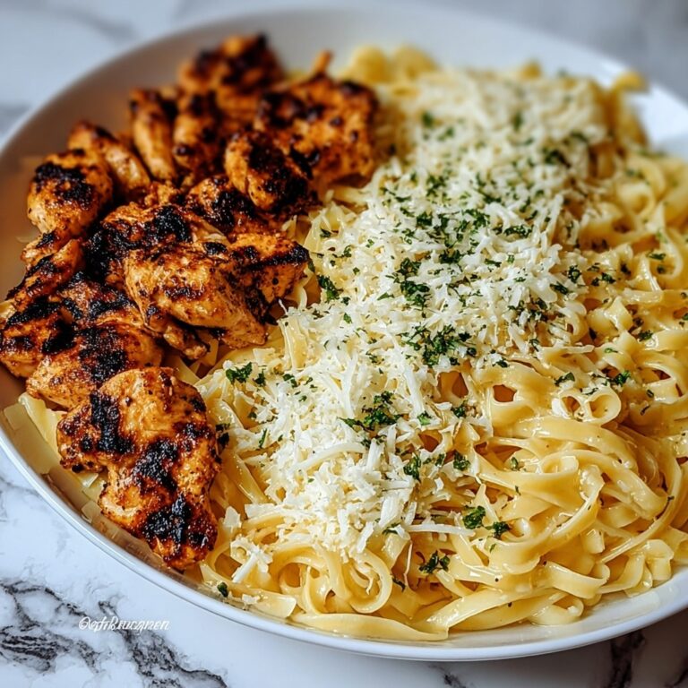 Savory Lemon Garlic Butter Chicken Bites with Creamy Linguine Recipe
