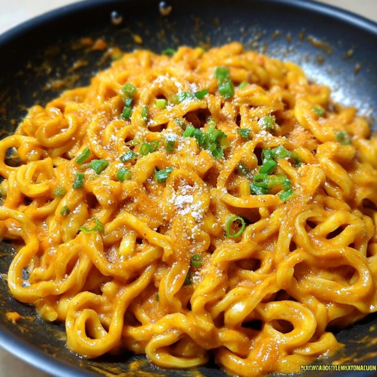 Creamy Gochujang Udon Noodles Recipe