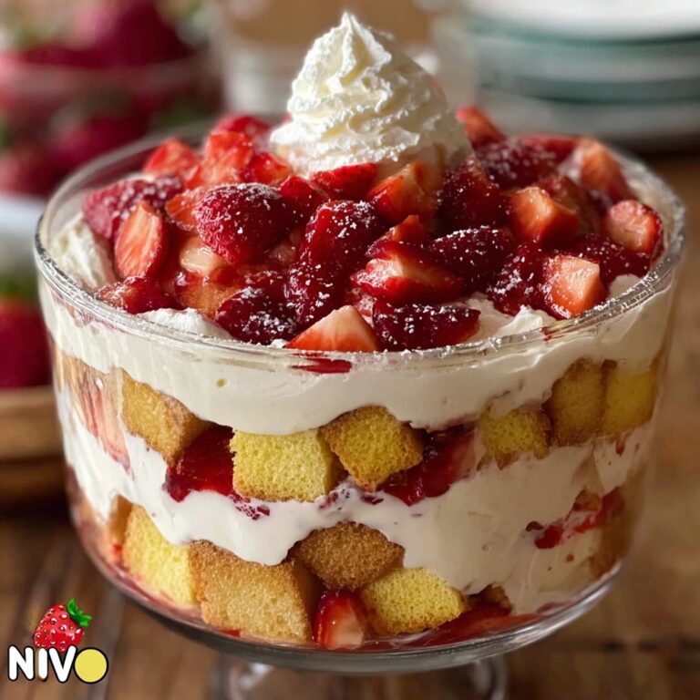 Easy Strawberry Trifle with Pound Cake Recipe