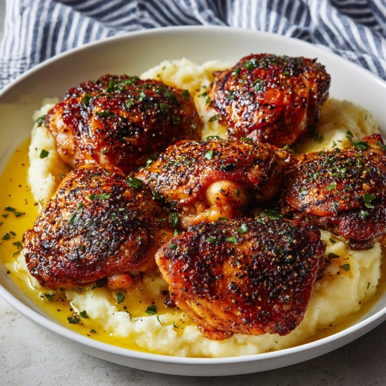 Garlic Parmesan Crispy Chicken Thighs Recipe