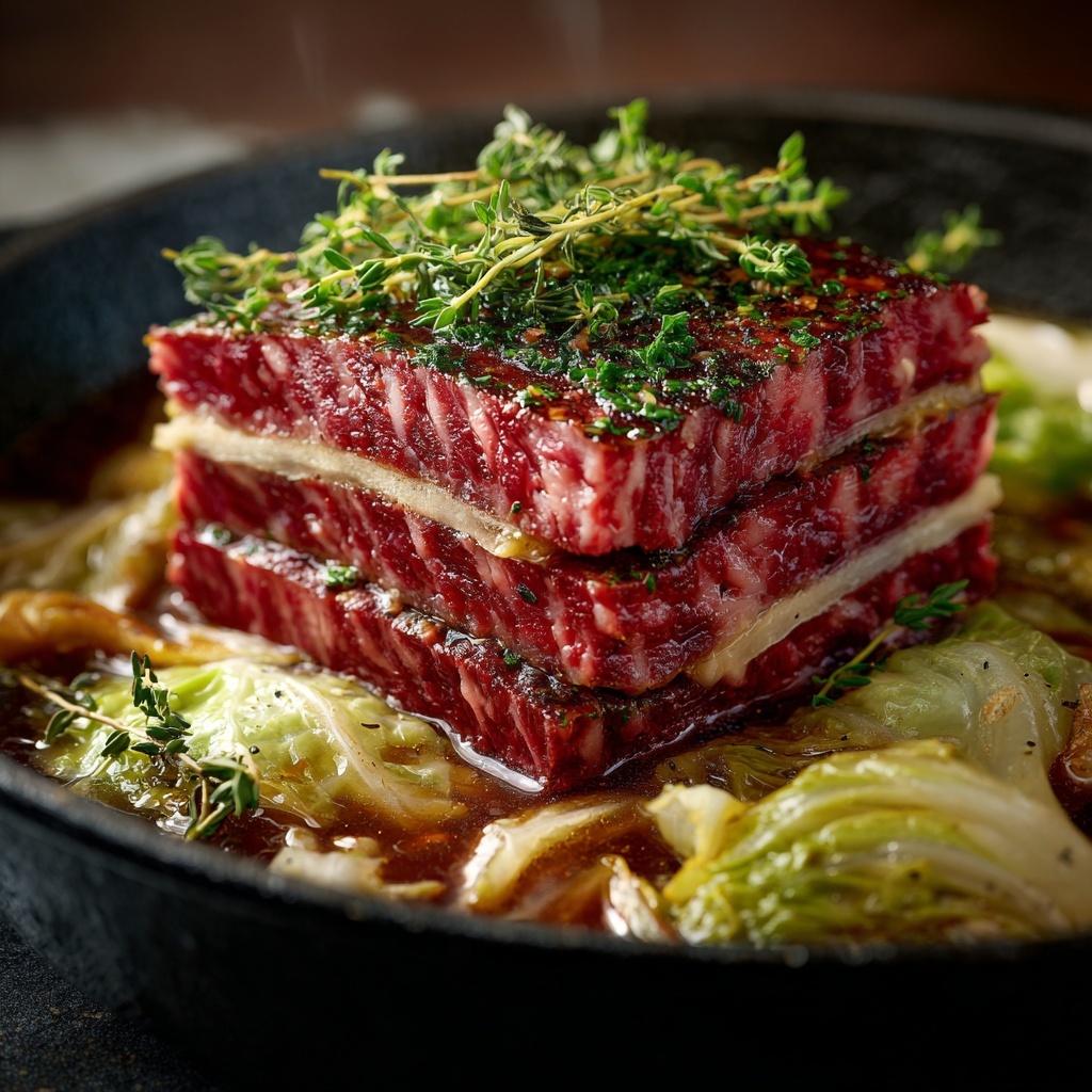 Slow Cooker Corned Beef and Cabbage Recipe - Recipe Image