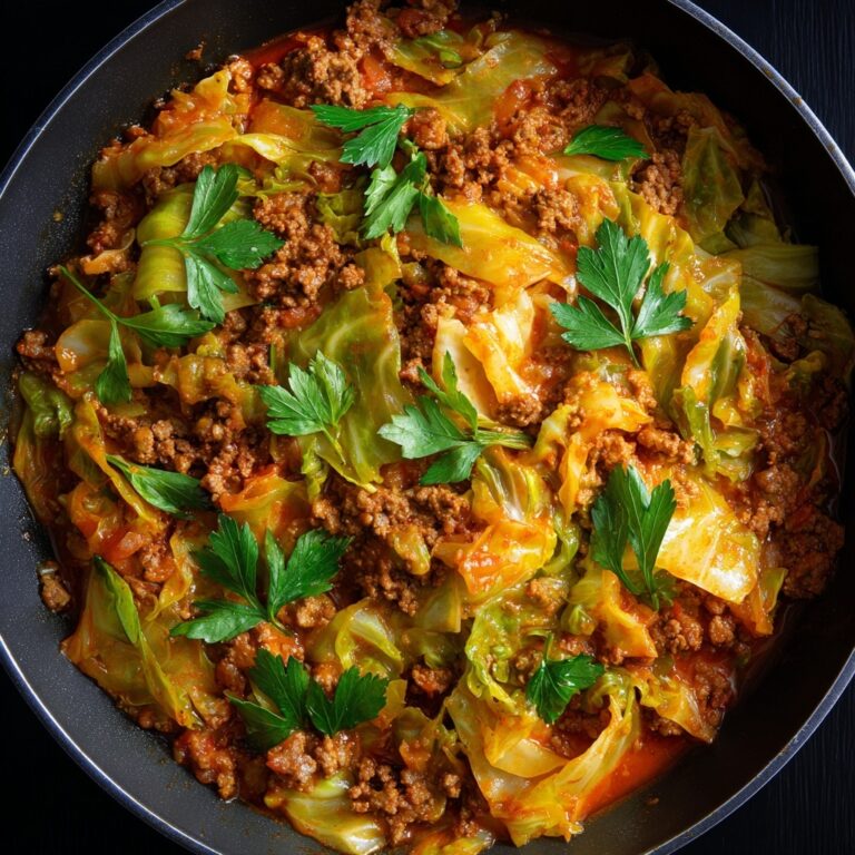 Low Carb Unstuffed Cabbage Casserole Recipe
