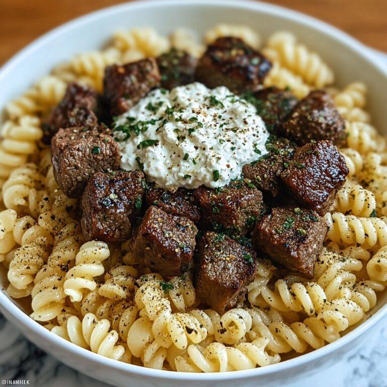 Indulgent Garlic Butter Steak Bites with Creamy Chipotle Shells Recipe