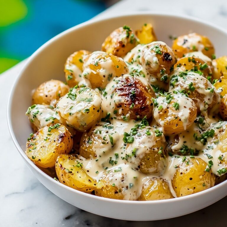 Creamy Garlic Baby Potatoes Recipe