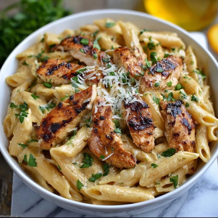 Easy Garlic Parmesan Chicken Pasta Recipe