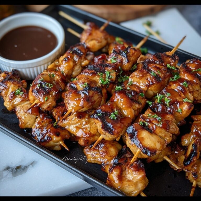 Bourbon Chicken Skewers Recipe