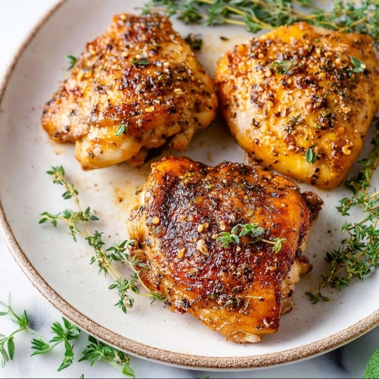 Baked Honey Mustard Chicken Thighs Recipe