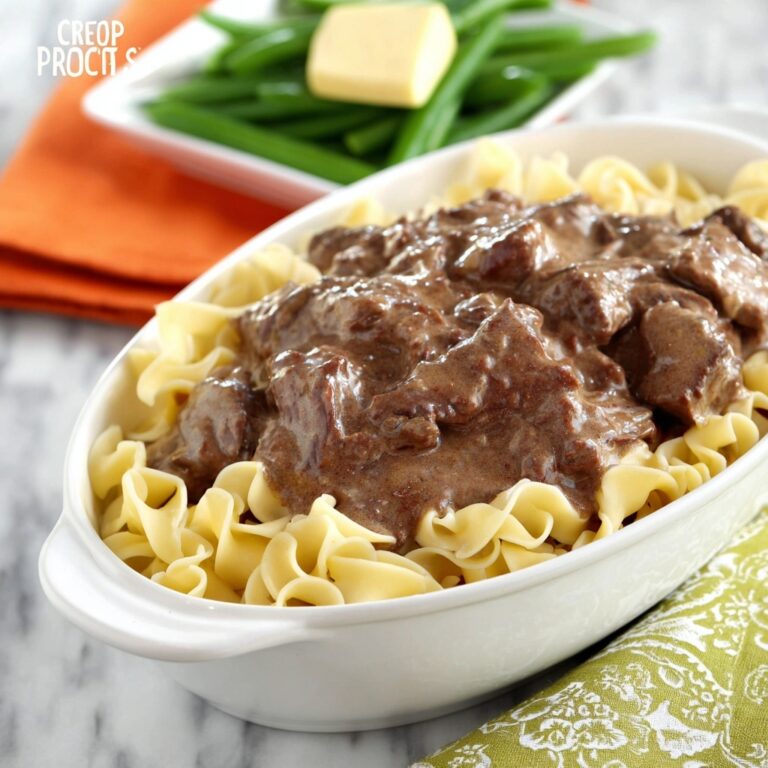 Easy Crockpot Beef Tips with Gravy Recipe