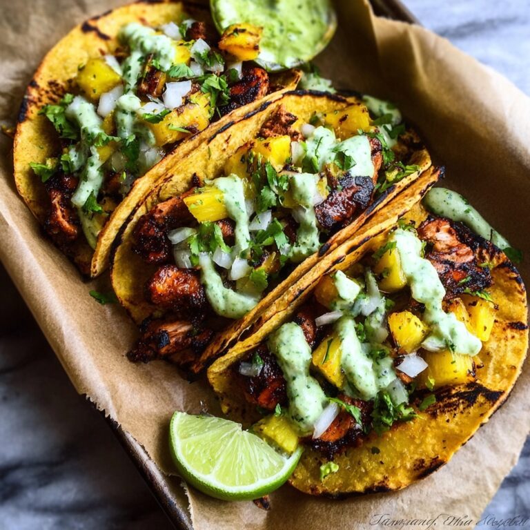 One Pan Chicken and Pineapple Tacos Recipe