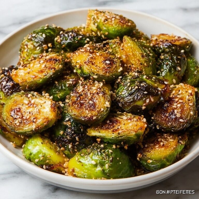 Roasted Brussels Sprouts with Garlic and Parmesan Recipe