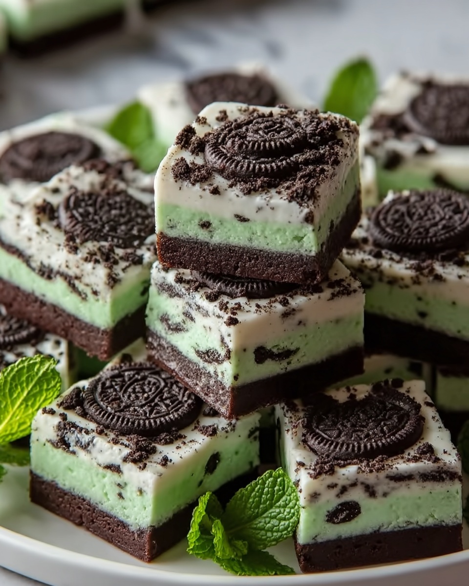 Easy Mint Oreo Bark Recipe - Recipe Image