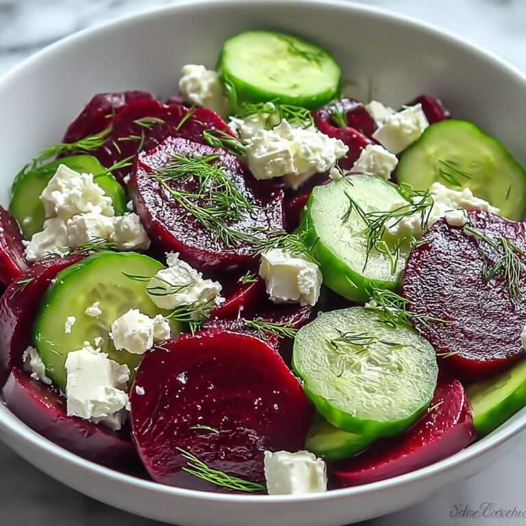 Beet Salad with Feta, Cucumbers, and Dill Recipe