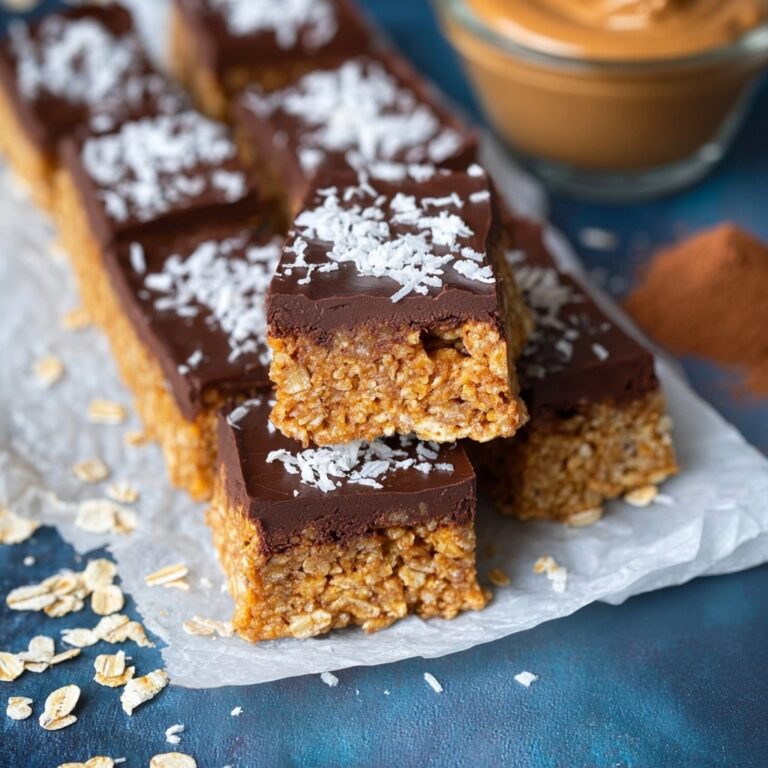 No Bake Samoa Cookie Oatmeal Bars Recipe