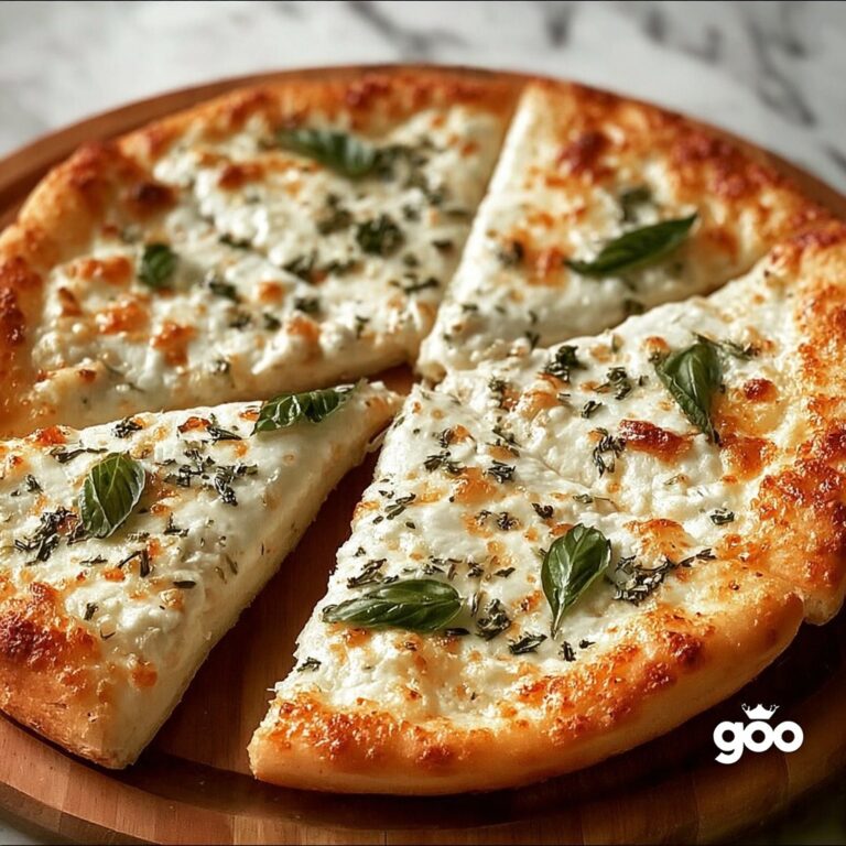 Cheesy Basil and Garlic Pizza Recipe