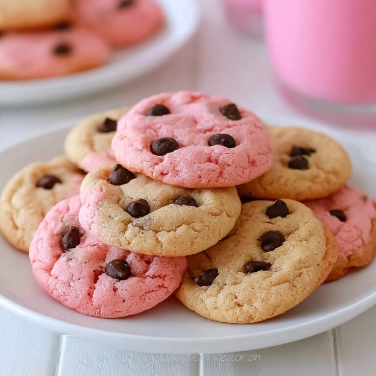 Strawberry Chocolate Chip Cake Mix Cookies Recipe